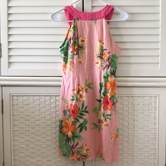 Tommy Bahama XS pink tropical dress - Picture 5 of 8